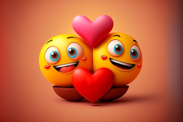 Cute love emoji cute valentine