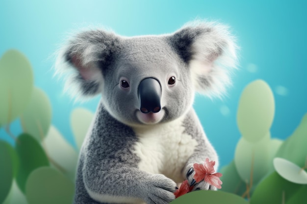 Cute love koala Generate Ai