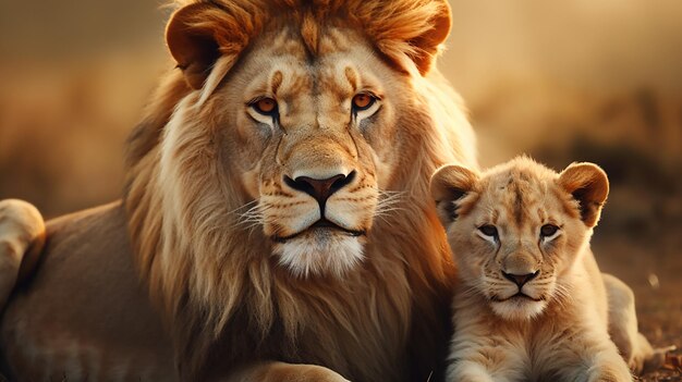 Cute majestic big cats