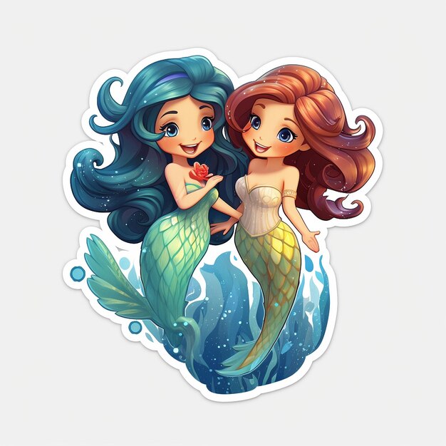 Photo cute mermaid