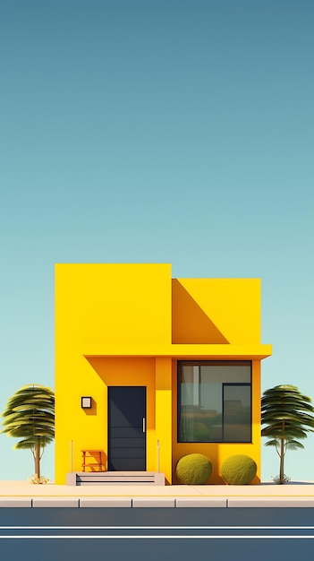 Cute minimalist house