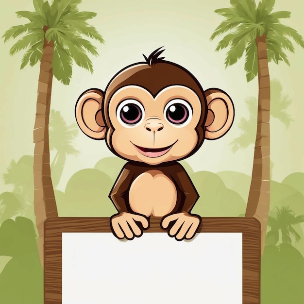 Photo cute monkey