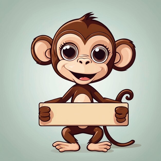 Photo cute monkey