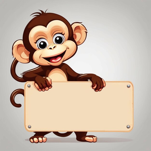 Photo cute monkey