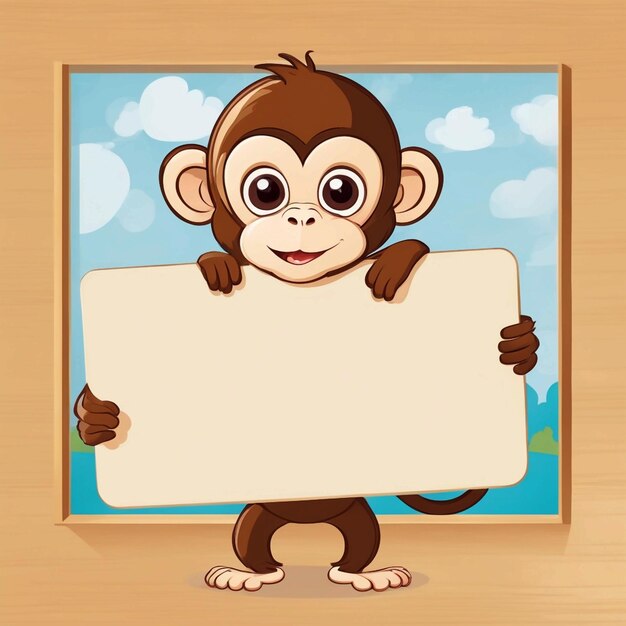 Photo cute monkey