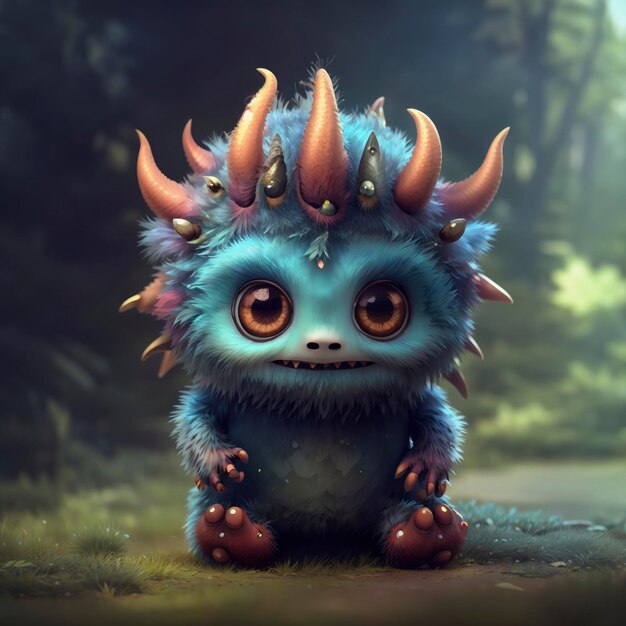 a cute monster