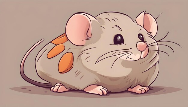 Cute mouse in cartoon character