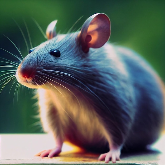 cute mouse or rat close up portrait