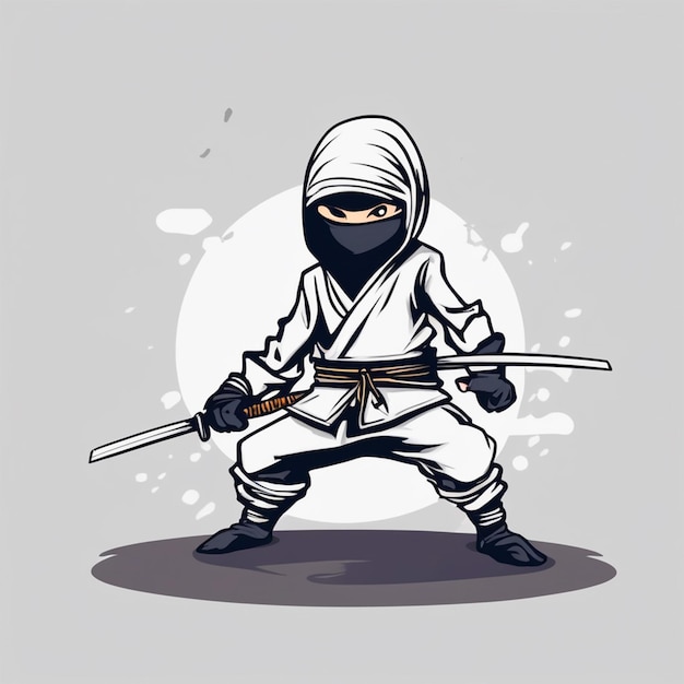 playful and fun ninja illustration for body scan 5334541 Vector Art at  Vecteezy
