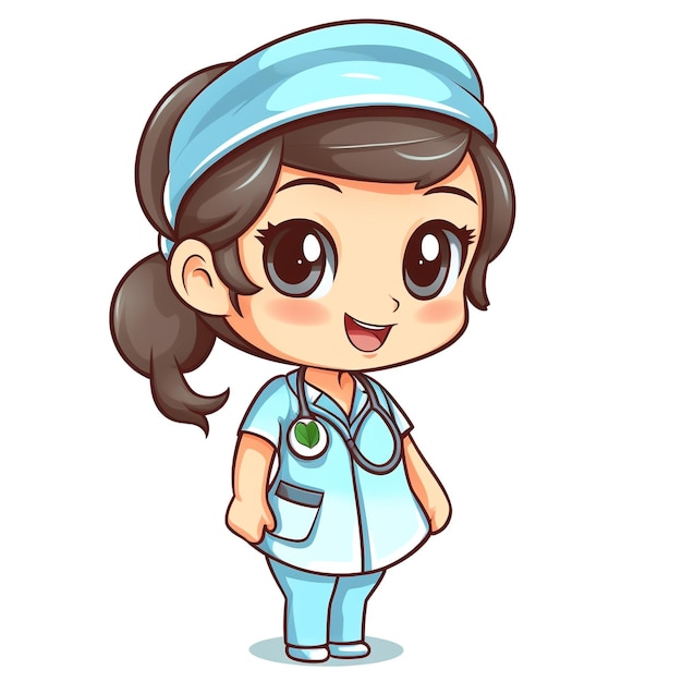 cute nurse illustration