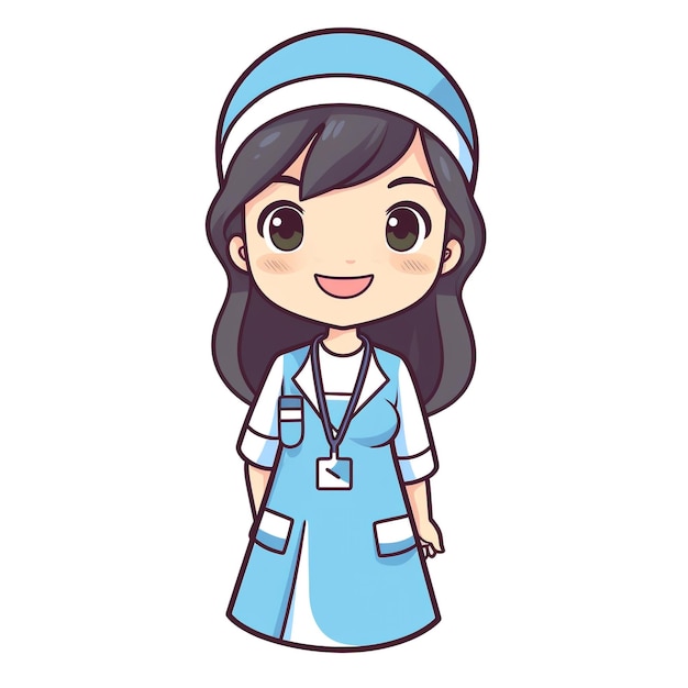 Photo cute nurse illustration