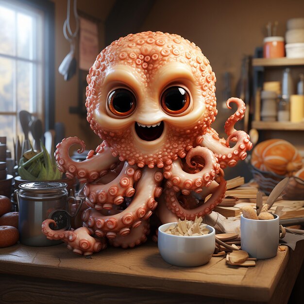 Cute_octopus_in_kitchen_cutetest_design_characte