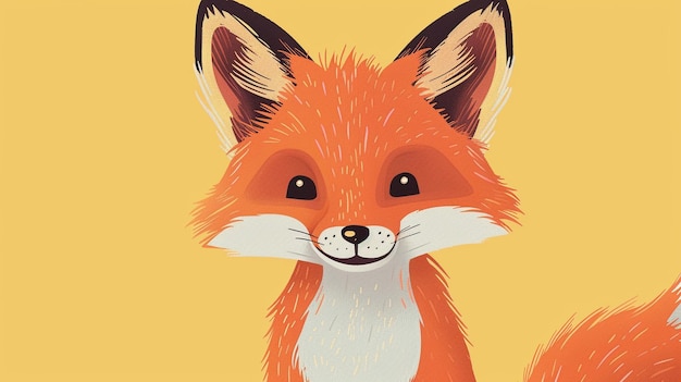 Cute orange fox