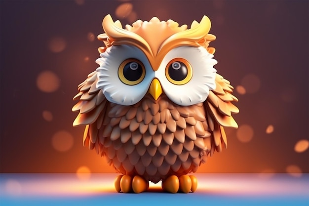 cute owl 3d