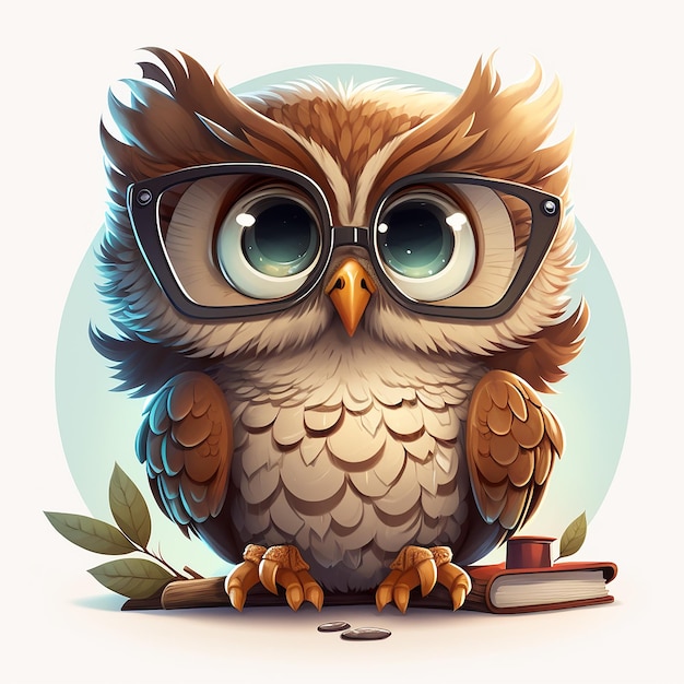 Cute Owl cartoon character