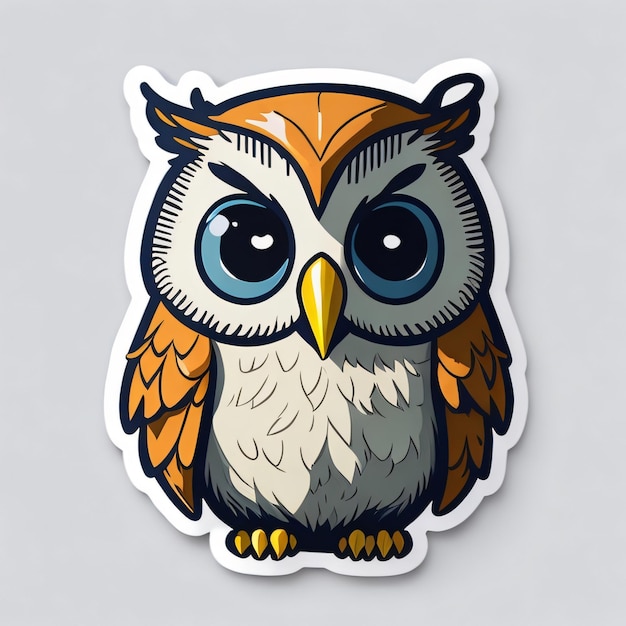 Cute Owl Sticker 3