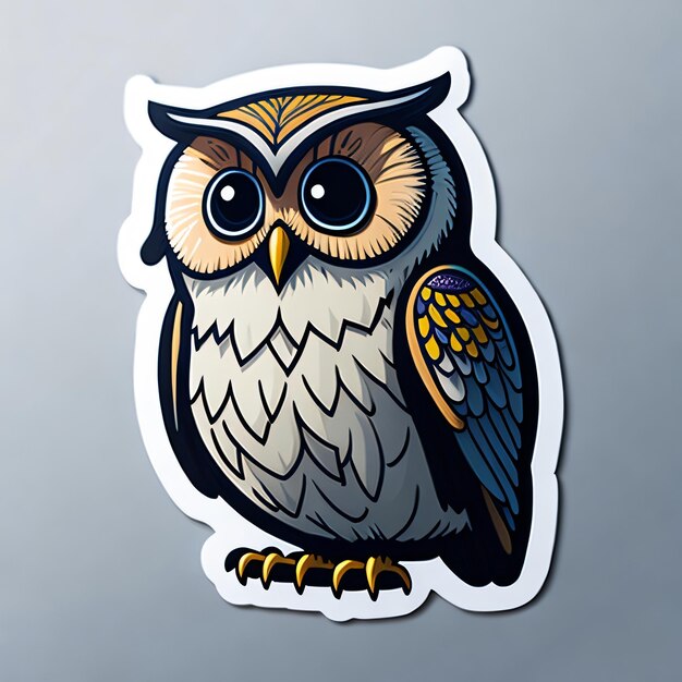 Cute Owl Sticker 6