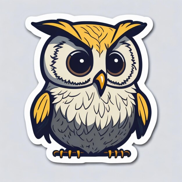 Cute Owl Sticker 8