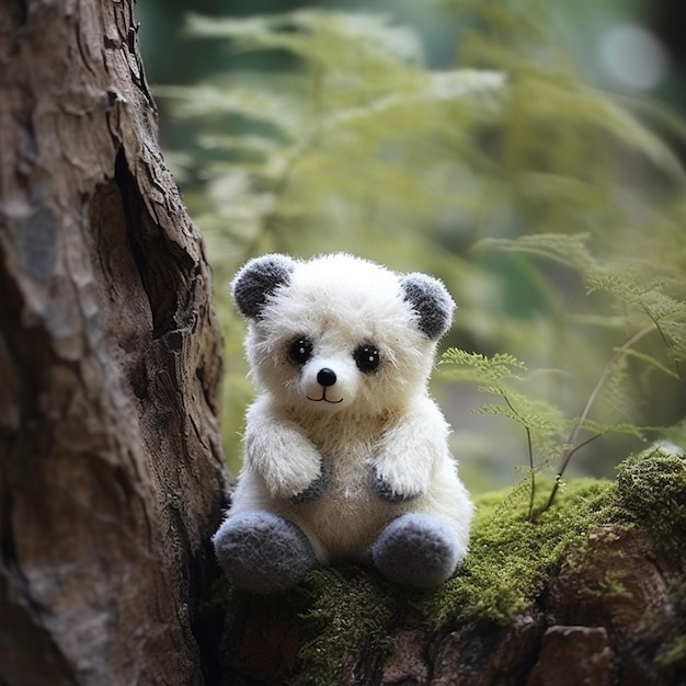 cute panda ai image