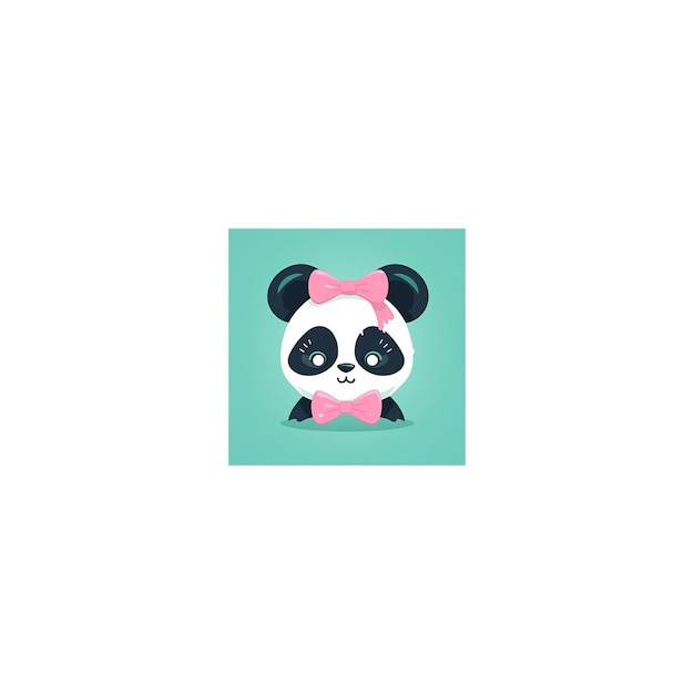 cute panda design logo24