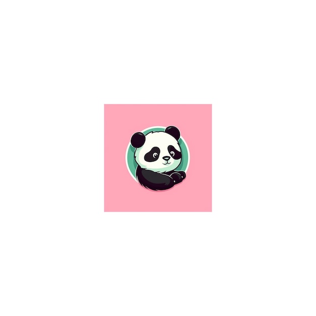 cute panda design logo29