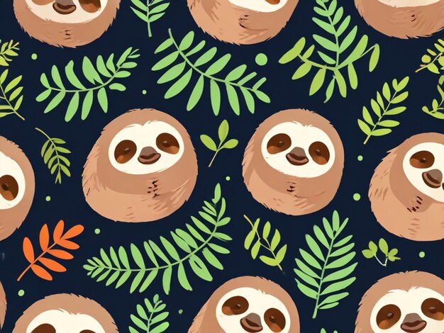 Photo cute panda illustration background