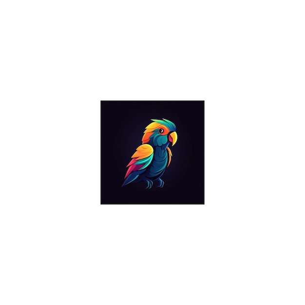 cute parrot design logo8