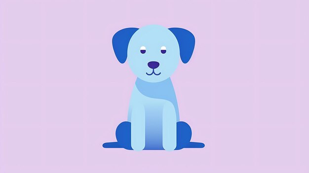 Photo cute pastel cartoon dog animal background