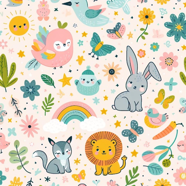 Cute pattern suitable for children