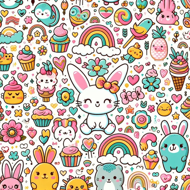 Cute pattern suitable for children