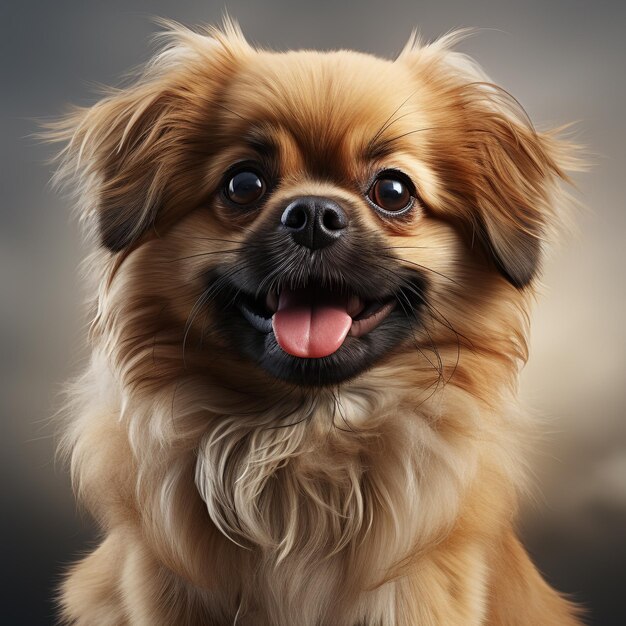 cute pekingese dog