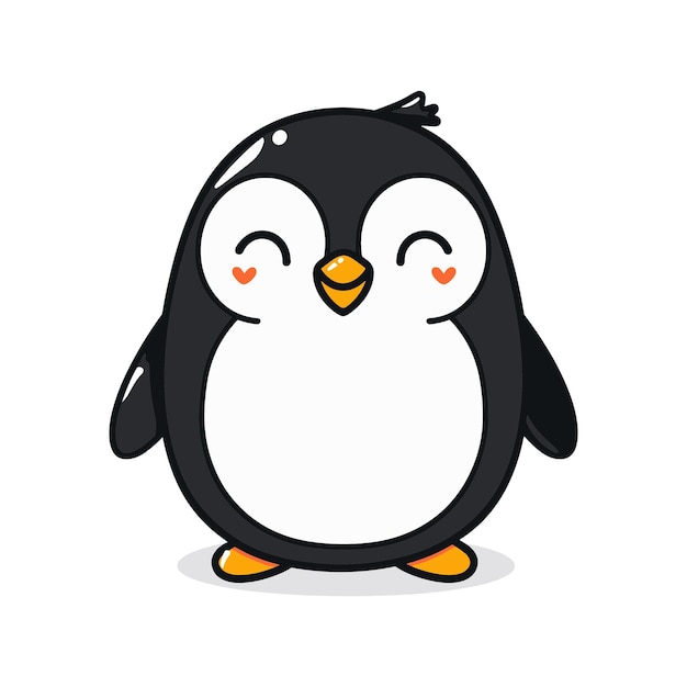 cute Penguin Logo cartoon