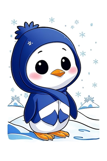 Cute Penguin Vector