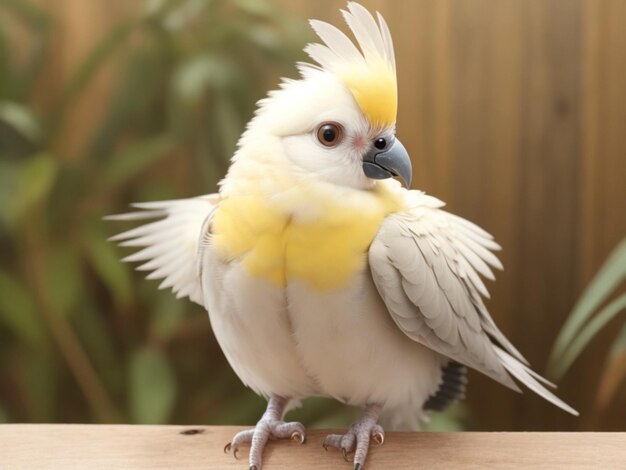 귀여운 애완용 앵무새