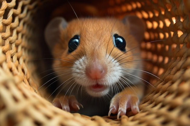 cute pet hamster ai generative