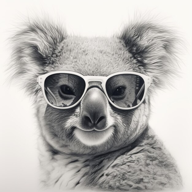 Cute pictures of koalas wearing glasses