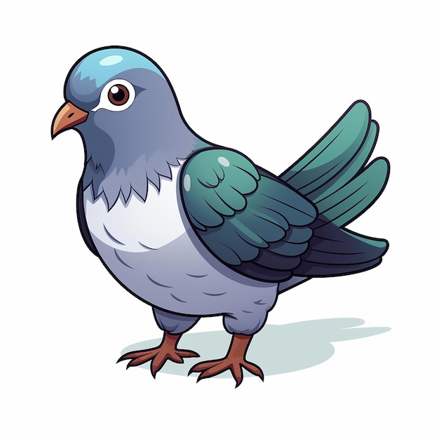 Photo cute pigeon clipart