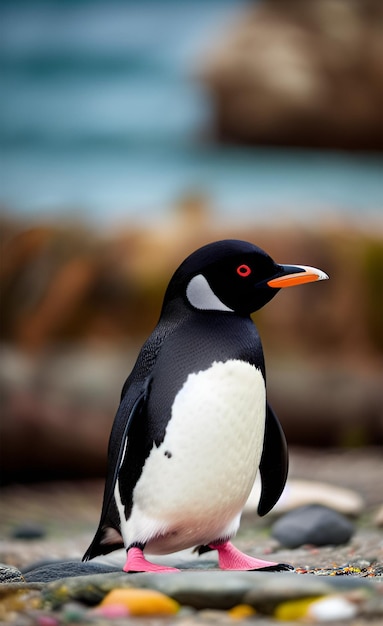 Photo cute pinguin