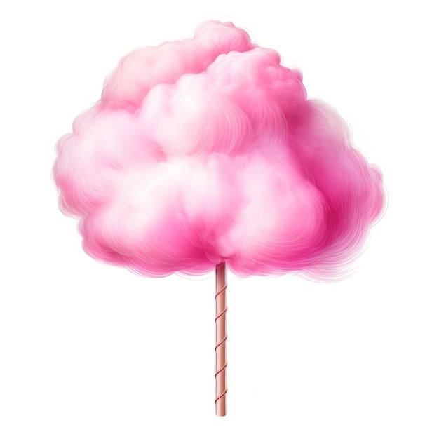 Photo cute pink cloud candy illustration