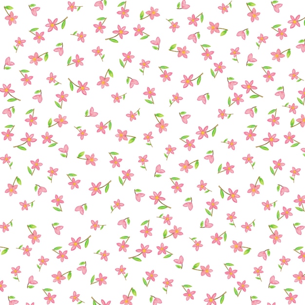 cute pink floral pattern image