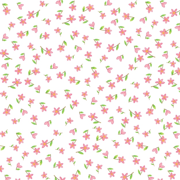 cute pink floral pattern image