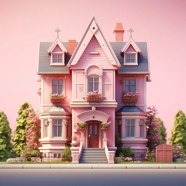 How to Build a Cute Pink House House