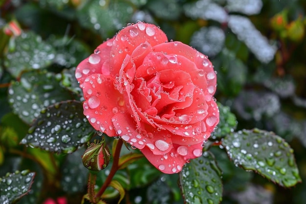 Photo cute pink rose