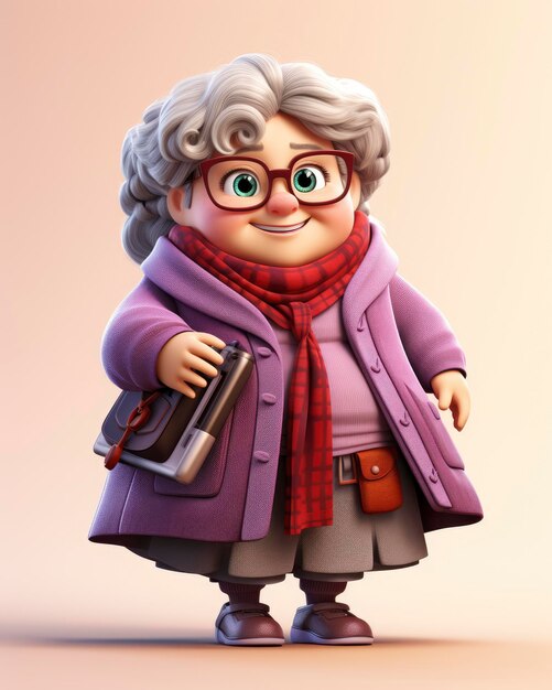 Photo cute pixar female character