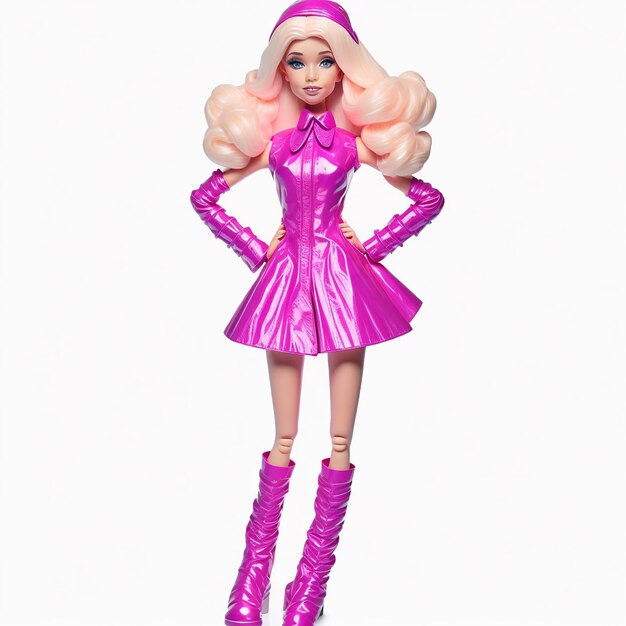 Photo cute plastic barbie doll agi generative