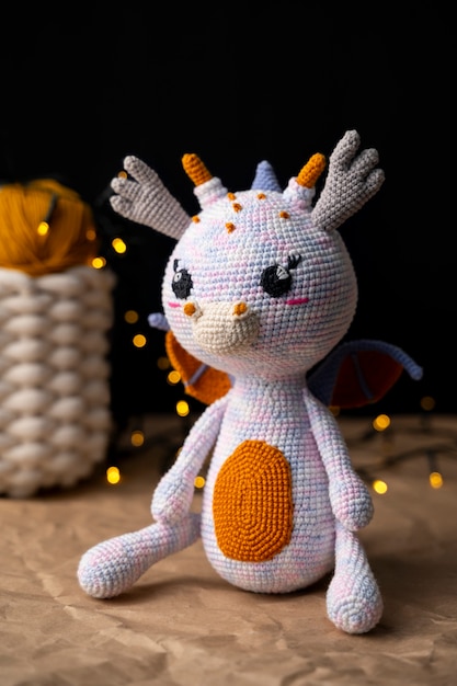 Cute plush toy made from crochet