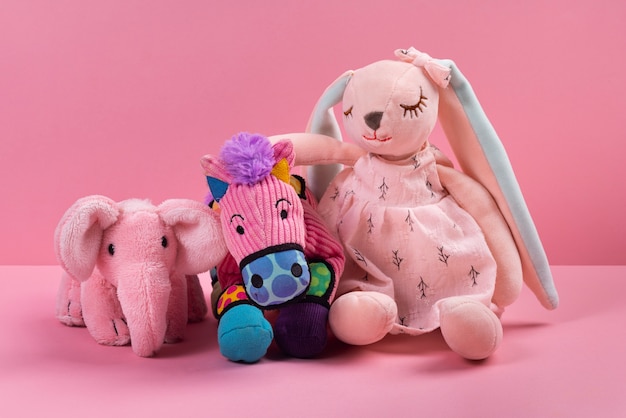 Photo cute plush toys arrangement