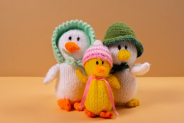 Photo cute plush toys arrangement