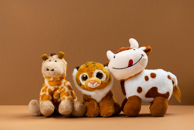 Photo cute plush toys arrangement