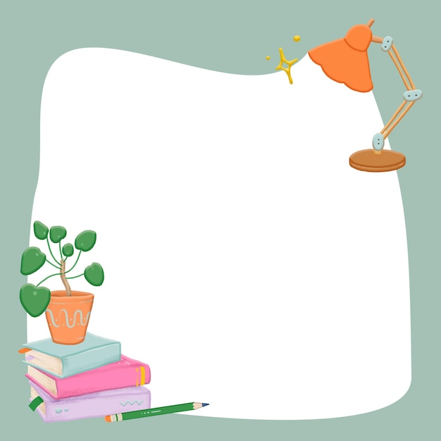Cute png education frame design transparent